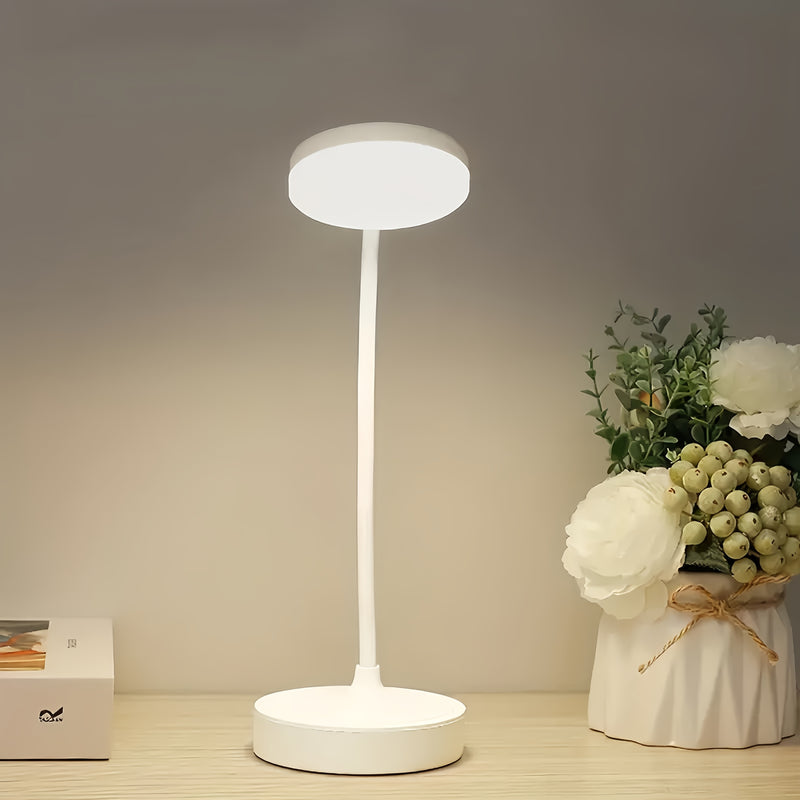 Linterna de Escritorio con Alimentación USB y Iluminación Ajustable - Diseño Elegante en Blanco para Dormitorios, Salas y Residencias Universitarias - Regalo Ideal para San Valentín o Navidad