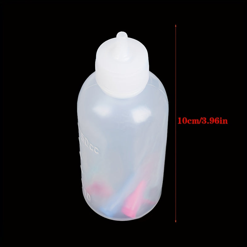 1 Botella de Pintura de Mermelada de Frutas + 7 Boquillas para Decoración de Tartas y Repostería, Botella de 50ml para Herramientas de Pintura, Tarro de Mermelada de Frutas para Tartas