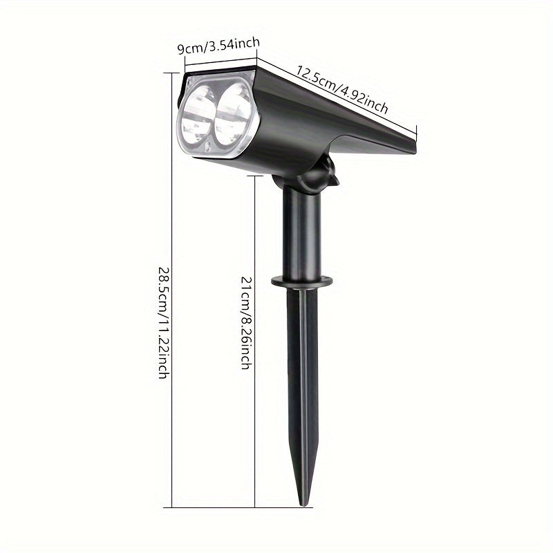 1pc Luz Solar Exterior para Jardín, Iluminación Decorativa para Villa y Césped