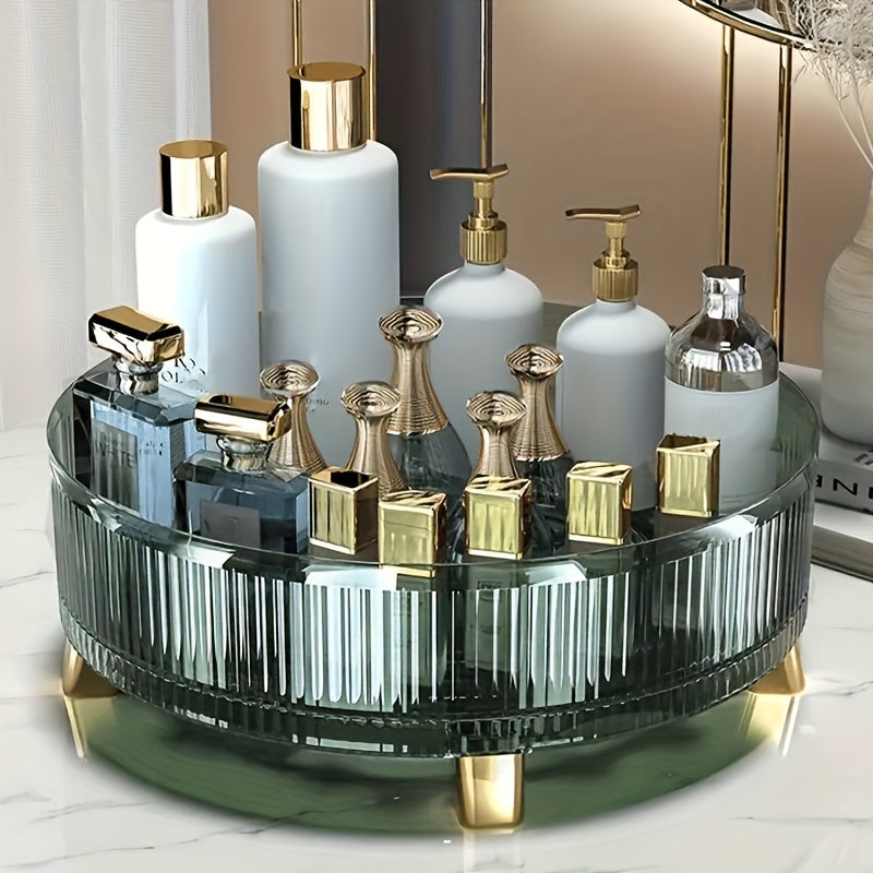 Organizador de Cosméticos de Gran Capacidad con Rotación de 360° - Ideal para Loción, Cuidado de la Piel y Almacenamiento de Maquillaje en el Baño o Tocador