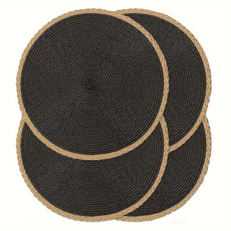 4/6 Piezas de Manteles Redondos, Temática Halloween, 15 Pulgadas Antideslizantes y Lavables para Uso en Interiores y Exteriores, Ideales para Bodas y Decoraciones de Fiestas