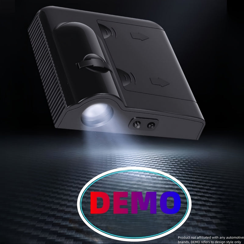 4 piezas de Luces de Bienvenida para Puertas de Coche con Proyección de Logotipo al Estilo OEM, Proyector de Logotipo Inspirado en Equipo Original, Proyección de Logotipo HD, Fácil Instalación - Compatibilidad Universal para Vehículos