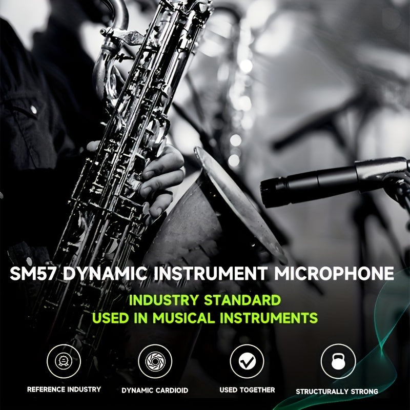 Set de 3 micrófonos dinámicos profesionales X-Duomic SM57