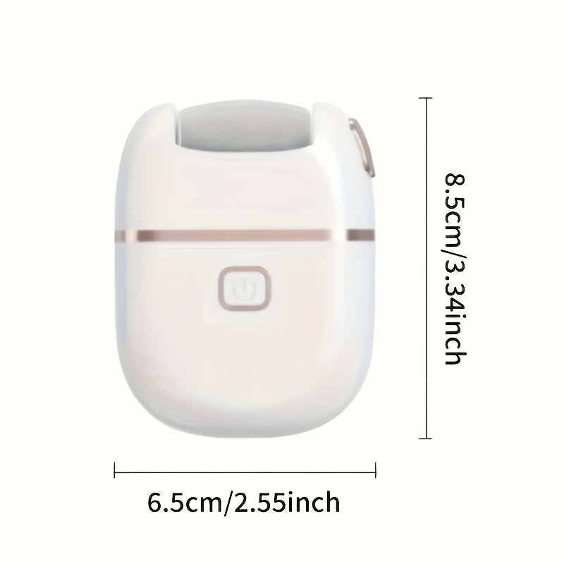 Masajeador eléctrico de pies recargable con alimentación USB, 3 cabezas de repuesto, batería de litio de 500 mAh, regalo perfecto para la familia y amigos.
