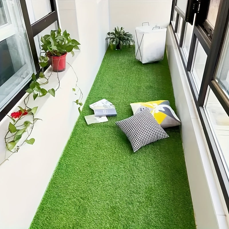 3 Rollos de Alfombra Artificial de Césped Sintético Lujoso Resistente a los Rayos UV, 3.0 metros x 50.01 cm, Material Plástico Duradero, Adecuado para Uso Interior/Exterior, Amigable con Mascotas, Ideal para Jardines, Balcones, Patios, Piscinas y Decorac