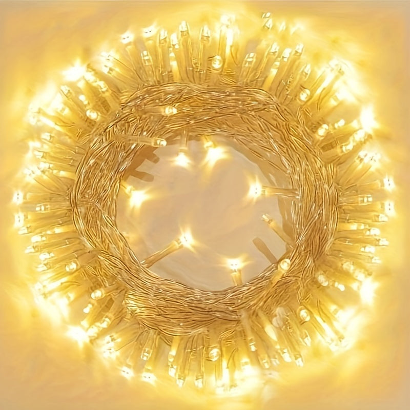 Luces de Hadas LED Blancas Cálidas de 5.99 metros - Luces Parpadeantes con Alimentación USB para Navidad, Bodas y Decoración Exterior, Perfectas para Calles Comerciales y Caminos Florales, Luces para Decoración