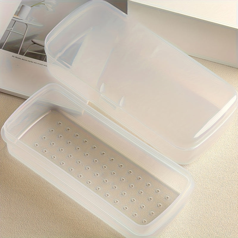 Caja de almacenamiento de desinfección grande para reparar herramientas de uñas, una caja de limpieza de plástico móvil con filtro, para herramientas de limpieza, para cajas de almacenamiento de plástico de uñas, sin herramientas incluidas, solo caja