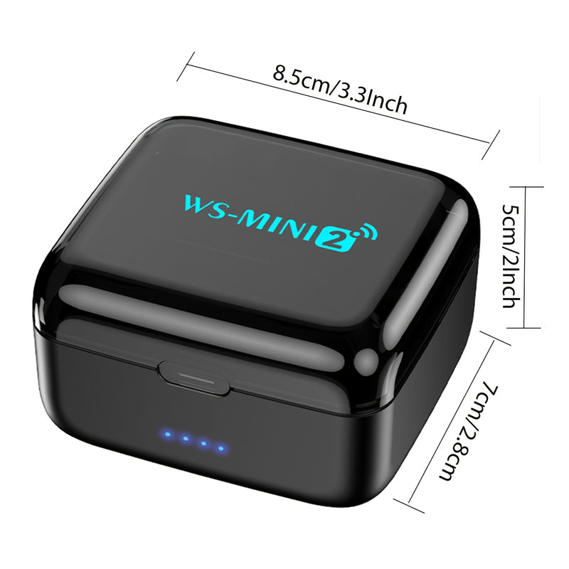 Sistema inalámbrico para guitarra LEFIKO 2.4G con estuche de carga USB - Batería de 20 horas de duración, pantalla LED de energía, ahorro de energía automático, diseño compacto para guitarra eléctrica, bajo y otros instrumentos electrónicos, conectores d
