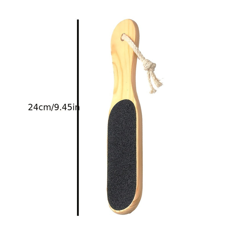 1pc Removedor de Callos para Pies con Mango de Madera, Exfoliante de Pedicura para Eliminar Piel Muerta, Seca, Áspera, Raspador de Callos