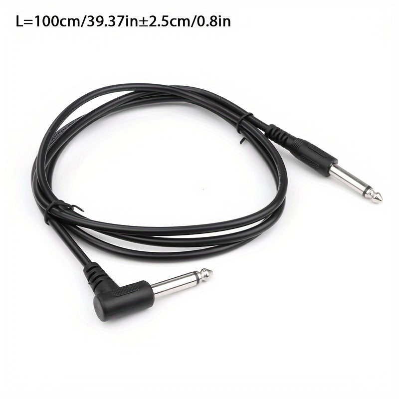 I-zclive, Cable de audio de 90 grados de 6.5 mm, de 6.35 mm de cobre libre de oxígeno, Línea de reducción de ruido de codo recto de 6.35, Conector de metal aplicable para computadora, Eid Al-Adha Mubarak