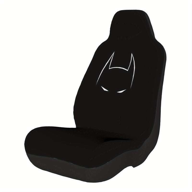 2 Piezas de Fundas para Asientos Warner Bros. Batman | Accesorios Divertidos y Cartoon | Protectores Universales para Asientos Delanteros en Sedanes, Pickups y SUVs | Armadura Elástica Duradera