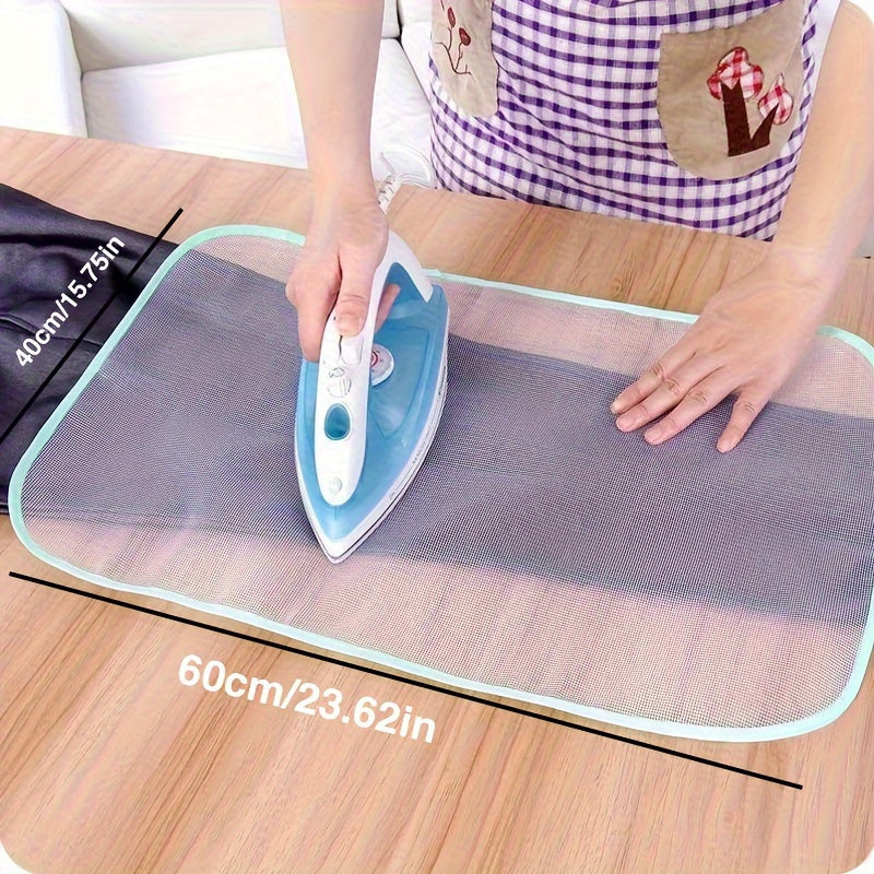 1 alfombrilla resistente para planchar de poliéster, antiadherente, resistente a altas temperaturas, protege la ropa y la plancha, fácil de limpiar, varios colores disponibles