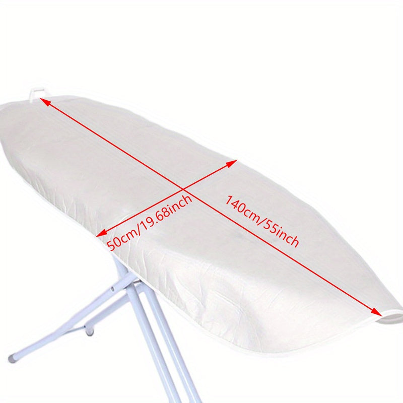 Juego de tabla de planchar universal | Base aislante de calor de 4 mm de grosor | Superficie plateada antideslizante de 140x50 cm (55x19.7 pulgadas) | Cubierta para plancha a vapor duradera, diseño de fácil instalación para uso en el hogar