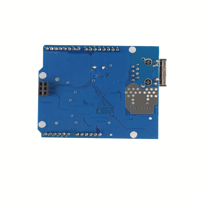 Placa de Expansión de Red Ethernet con Ranura para Tarjeta SD - Compatible con las Placas de Desarrollo Mega y Uno, Ideal para Proyectos de Red en Arduino W5100