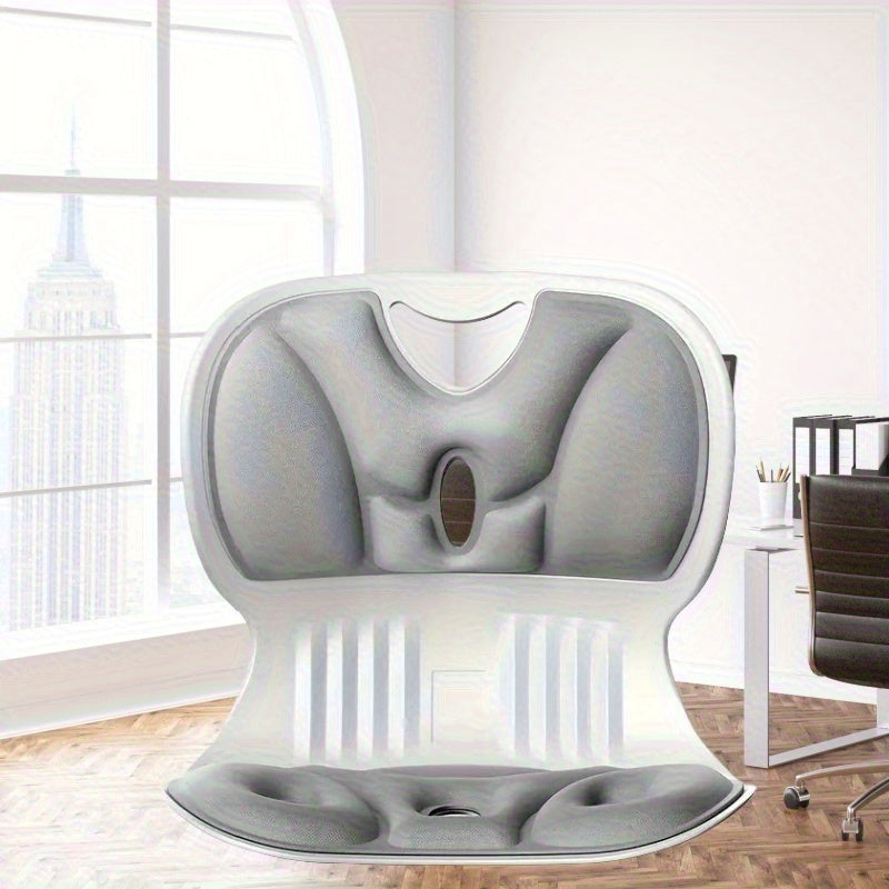 Silla ergonómica con diseño de onda, respaldo ajustable, plástico transpirable e hipoalergénico, ideal para oficina, hogar y spa - Soporte de postura dinámico para sesiones de sentado prolongadas, silla de oficina