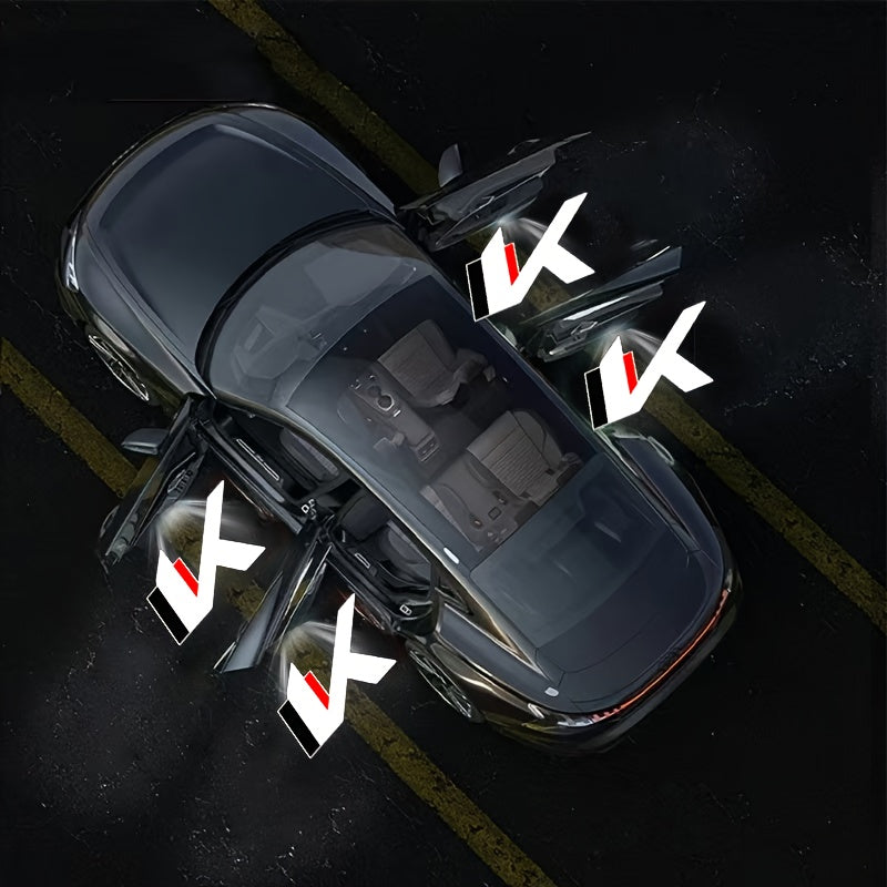 2 luces LED de bienvenida para auto con diseño de logo KIA, brillantes, funcionan con baterías, fácil instalación al abrir la puerta, ideales para vehículos, deportes, compatibles con Kia K2, K3, K4, K5, K7, K8, K9 - No incluyen baterías, accesorios para