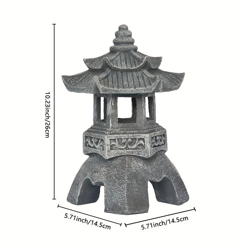 Faroles estilo Zen japonés IP44, decoración retro pastoral para jardín y paisajismo, luces ornamentales para césped de patio, regalos para fiestas/cumpleaños/inauguraciones