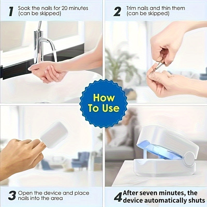 Kit de cuidado de uñas LED para el hogar, recargable, adecuado para el hogar, viajes y cuidado de uñas de los pies. Regalo perfecto para Pascua, Día de la Madre, Acción de Gracias, Navidad y Año Nuevo.