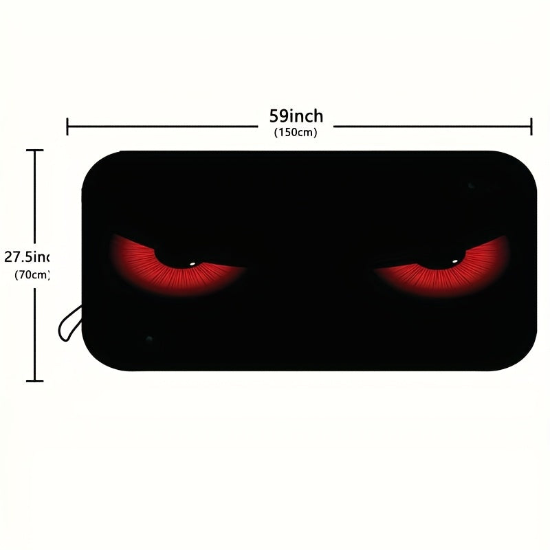 Visera Plegable para Parabrisas con Bloqueo de Rayos UV y Protección Solar Roja - Mantiene el Vehículo Fresco en Conducciones Playa y Litoral, Adecuada para Coches, SUVs, Sedanes, Camiones - Accesorio Elegante para Interiores Automotrices, Cierre Fácil d