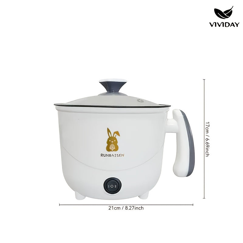 Olla Eléctrica para Cocinar, Olla Familiar de Caldo, Olla para Fideos, Olla Multifuncional, Electrodomésticos Pequeños de Cocina, Uso en Residencias Estudiantiles, Olla Eléctrica, Regalo Ideal para Festividades