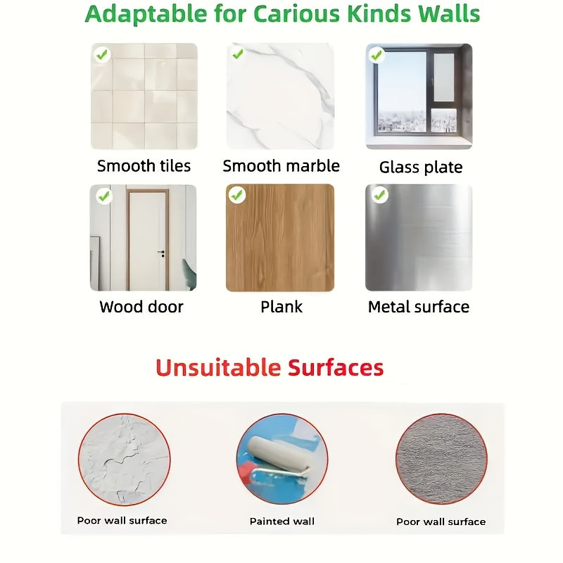 Porta jabón de acero inoxidable para montar en la pared, instalación sin taladro, diseño con drenaje, forma rectangular, aspecto moderno y elegante para almacenamiento en el baño, accesorios para baño, soporte para jabón duradero