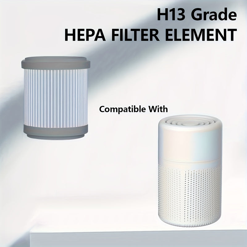 1 ud EJ-JHQ01 Elemento de Filtro de Purificador de Aire, Nivel H13 para Eliminación de Alérgenos Bacterianos en Toda la Casa, Luz Azul de Aromaterapia, Compatible con Aparatos de Calefacción y Refrigeración, Filtro de Repuesto para Humidificador, Plástic