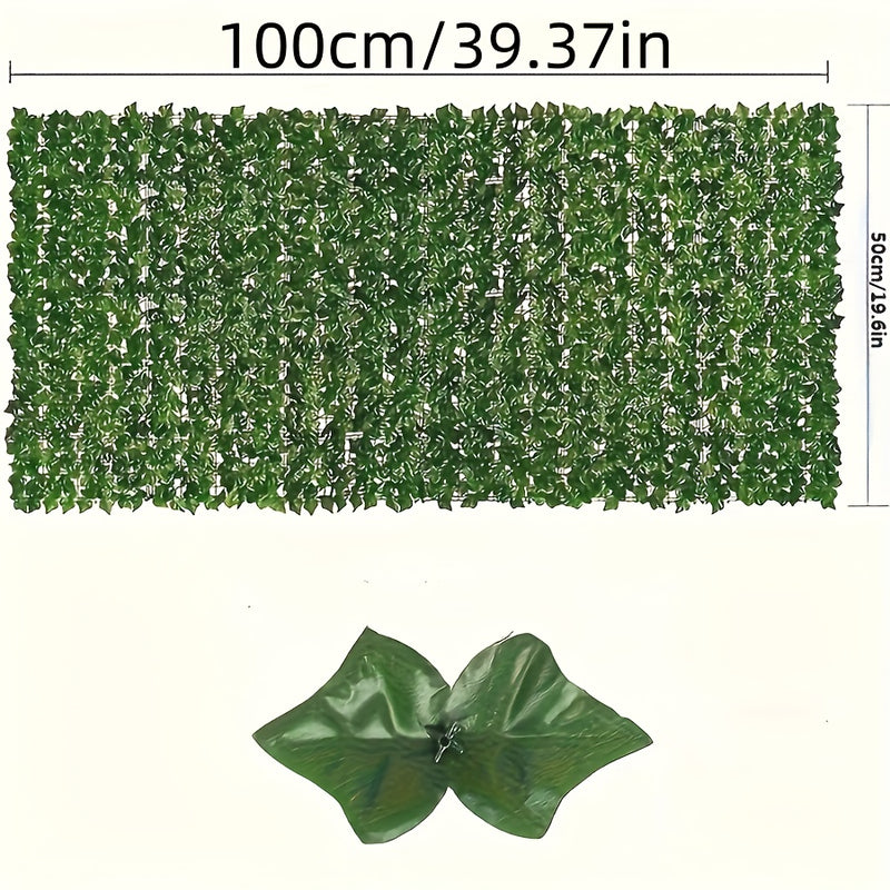 1 Rollo de Hiedra Artificial para Pantalla de Privacidad - Panel de Pared de Vegetación Falsa para Jardín Exterior, Decoración del Hogar y Habitaciones | Perfecto para Navidad y Espacios Estéticos