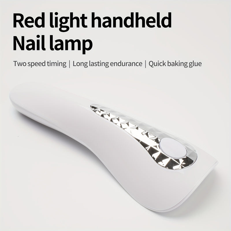 Lámpara de uñas LED para esmalte de gel, 18W Mini LED para secar uñas de gel, lámpara de uñas portátil USB recargable con 2 configuraciones de temporizador para secado rápido en casa y uso en salón.