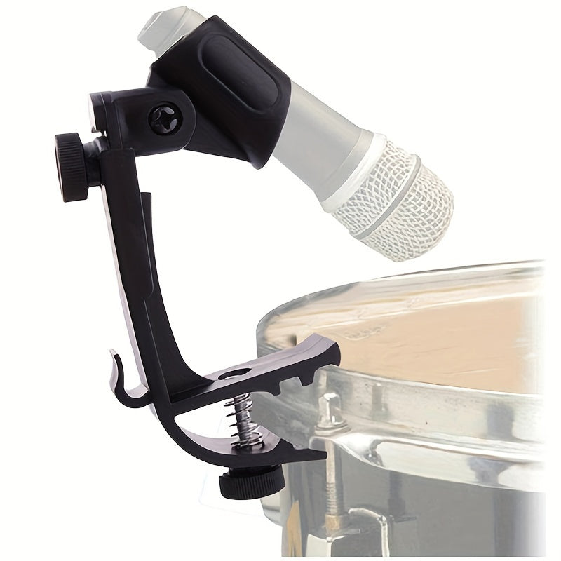 4 soportes ajustables para micrófonos de batería, sujetadores antichoque para aro de tambor, abrazaderas para micrófono de instrumentos musicales