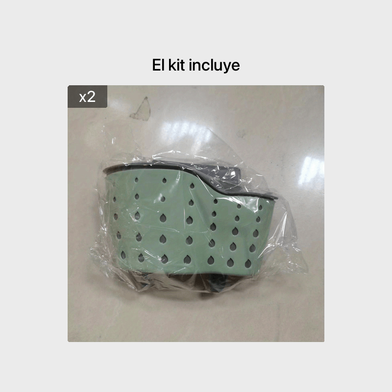 1 Unidad, Utensilios De Cocina, Escurridor De Fregadero, Soporte De Esponja, Cesta De Almacenamiento Colgante Pequeña, Suministros De Organización De Fregadero
