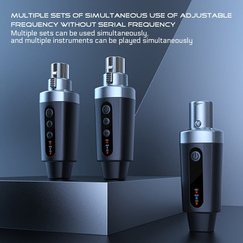 Sistema de micrófono inalámbrico NXTG M-O4, convertidor omnidireccional de tipo C USB, material PVC, control de volumen, para karaoke y canto, no requiere batería