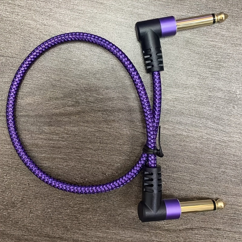 Cables de amplificador para guitarra y bajo de alta fidelidad de 30.48 cm y 152.4 cm, cable Ethernet Cat5e redondo resistente y flexible con conectores dorados, ideal para todos los instrumentos, accesorios perfectos para amplificador de guitarra | Diseñ
