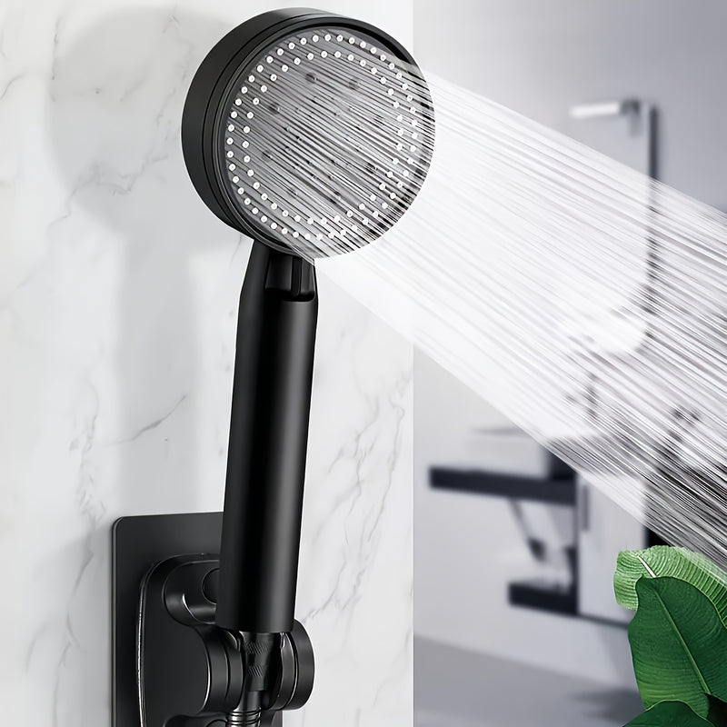 Cabeza de ducha de alta presión CelestiaFlow Luxury 5 funciones - Atomización premium, pulsos, lluvia y modos de ola, elegante cabeza de ducha de spa montada en la pared negra para una experiencia de baño en casa inigualable, patrones de pulverización ve