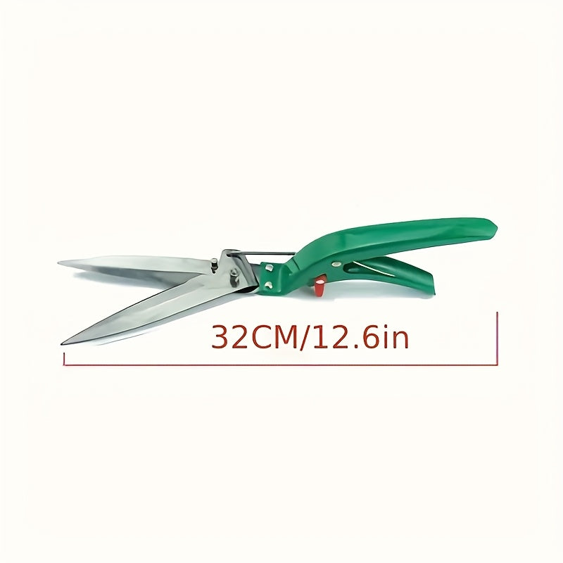 1 Tijeras de Césped Ergonómicas de Carbono, Diseño Moderno y Alta Precisión, Duraderas, Sin Necesidad de Energía, Ideales para Jardinería y Recorte de Hierba en el Hogar
