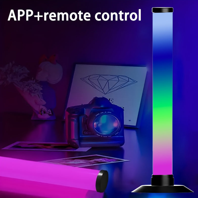 2 barras de luces LED inteligentes NBBUFF para habitación, IC+RGB con control remoto y app, modo de sincronización con música dinámica, alimentación por USB, inalámbricas, cambio de color, regulables, ideales para PC, retroiluminación de TV, salón de mús