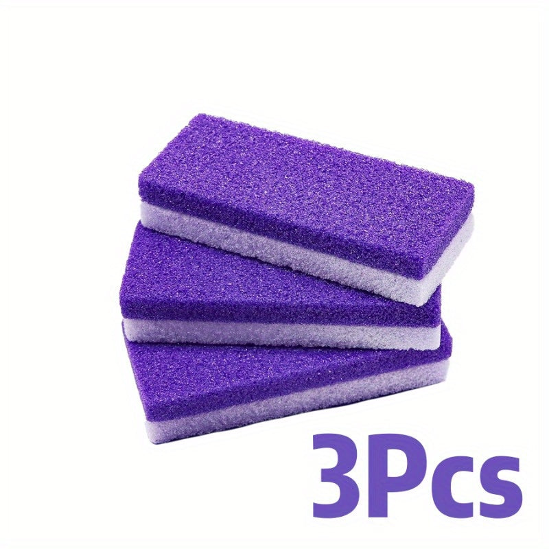 Piedra pómez morada para pies duros luz beige y removedor - limpiador de pies manual no eléctrico con mango ergonómico, sin fragancia para hogar, viajes, spa - regalos de San Valentín y Año Nuevo, herramienta de cuidado de pies, diseño elegante, textura