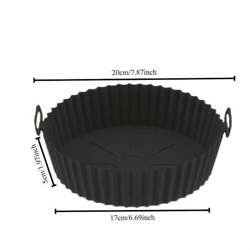 1pc/Funda Reutilizable para Freidora de Aire - Antiadherente, Grado Alimenticio, Accesorios Multifunción para Cocina, Molde de Silicona para Freidora, Moldes de Silicona para Air Fryer, Accesorios de Silicona para Freidora
