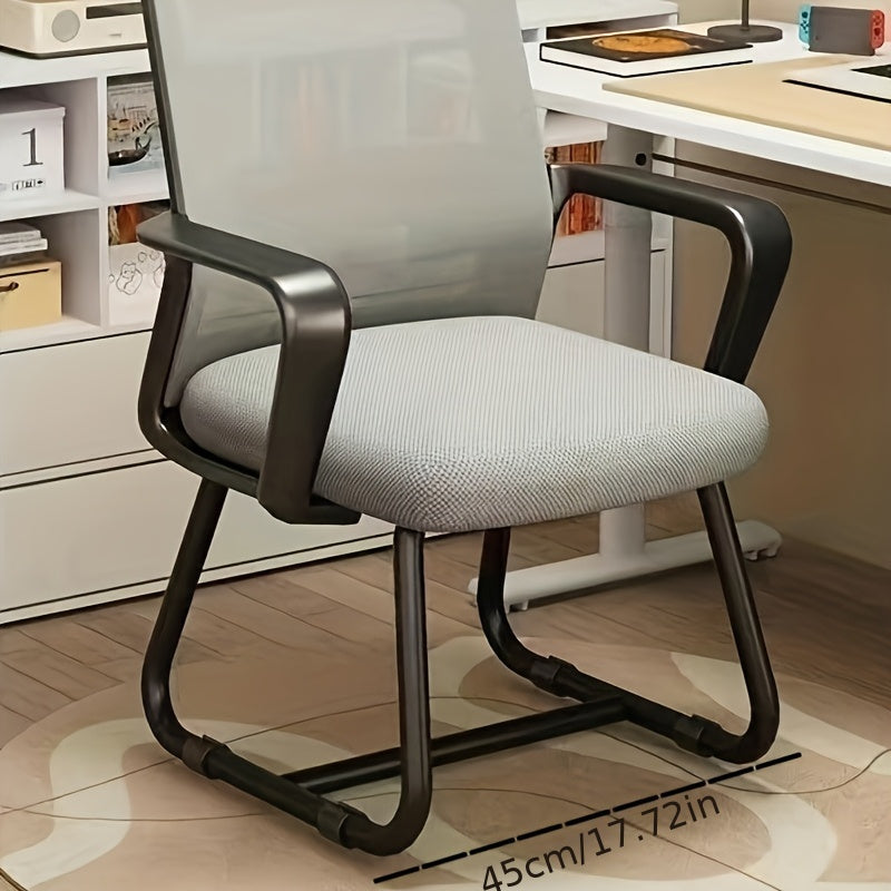 Silla de computadora Zhensheng, cómoda para largas horas, silla giratoria ajustable para el hogar, dormitorios de estudiantes, reuniones y personal de oficina con soporte para la espalda.