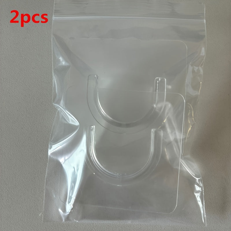 2/8/10 piezas de soporte adhesivo para varilla telescópica, ganchos de pared sin perforación, soporte fijo para barras cruzadas, para uso doméstico