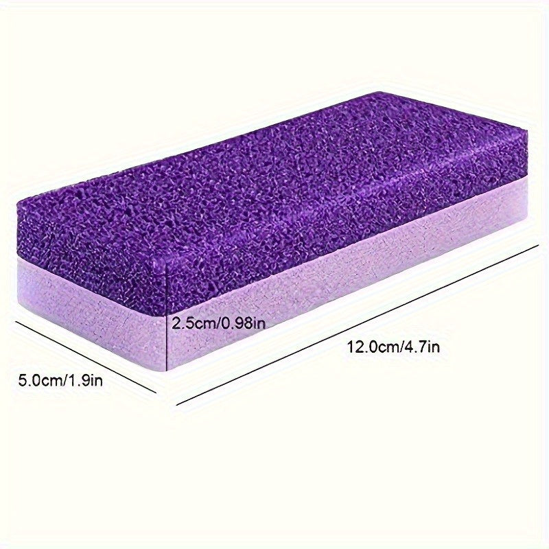 1/2pcs Esponja de Piedra Abrasiva Reutilizable para Pies, Exfoliante Duro Beige Claro para Cuidado del Pie, Herramientas de Pedicura, Productos SPA para Uñas