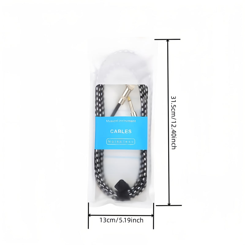 Cable de conexión de guitarra de alta gama, masculino a masculino, recto, 1,5 metros, 3 metros, 6 metros, guitarra eléctrica, bajo, folk, caja de guitarra eléctrica, línea de reducción de ruido, línea de audio.