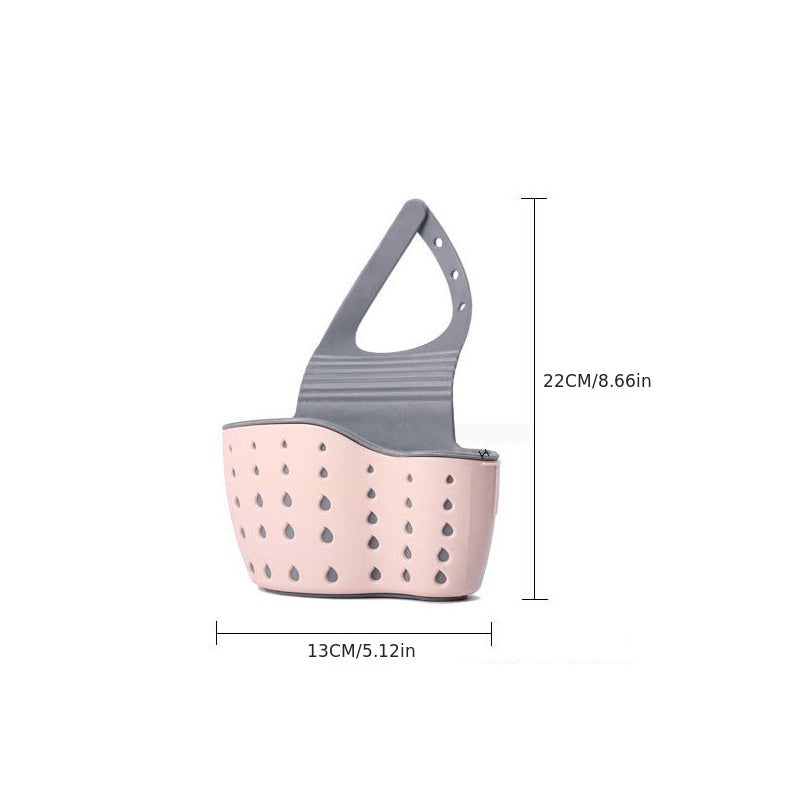 1 Unidad, Utensilios De Cocina, Escurridor De Fregadero, Soporte De Esponja, Cesta De Almacenamiento Colgante Pequeña, Suministros De Organización De Fregadero