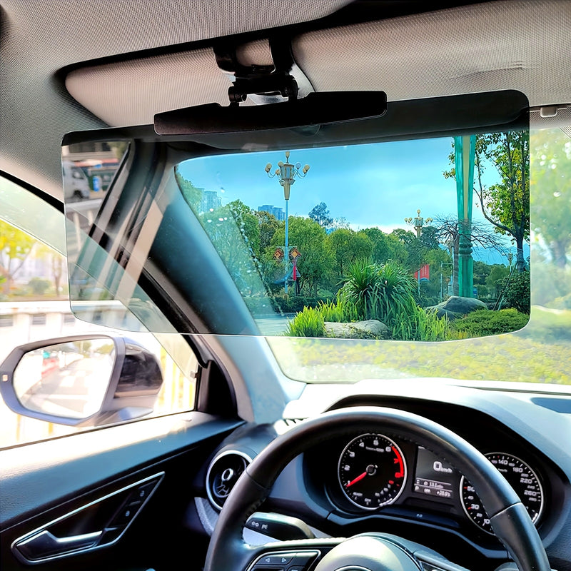Extensión Polarizada Antideslumbrante para Visera de Coche – Material Acrílico, Bloquea la Luz Desordenada, Reduce la Ceguera por Nieve y Rayos UV, Instalación Fácil con Encaje para Todos los Vehículos, Visera para Coche