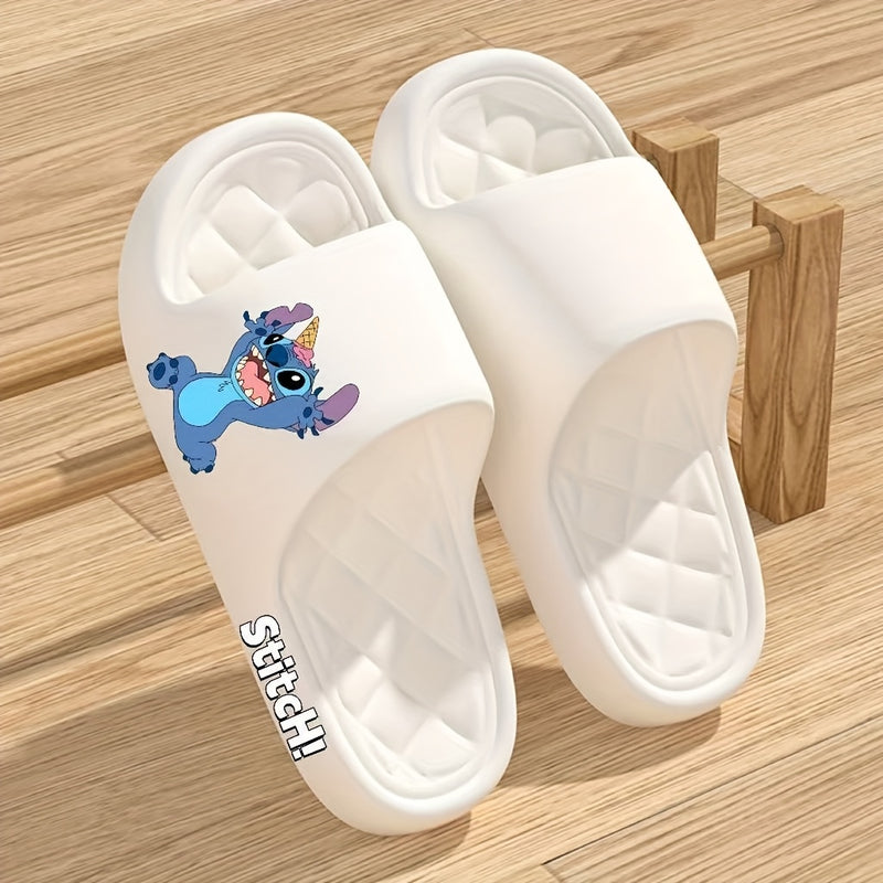 Pantuflas Disney Stitch, diseño de caricatura lindo, para interior, unisex, sandalias para baño, playa o uso casual, material EVA liviano con estampado 2D, cómodas para todas las estaciones