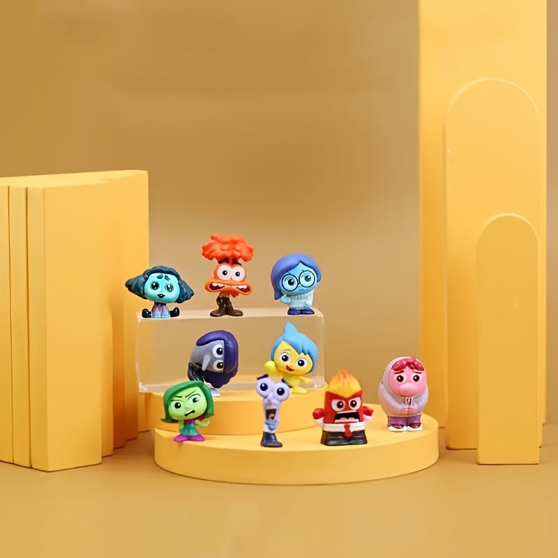 Adornos de personajes de "Inside Out" de Disney en PVC, accesorios exquisitos para escritorio, adecuados para oficinas domésticas y coches, regalos de Año Nuevo, regalos del Día de San Valentín