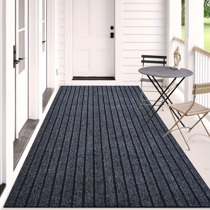 1pc Alfombrilla Antideslizante para Cocina con Base de Goma - Fácil de Limpiar, Tapete de PVC Duradero para Entrada, Dormitorio y Oficina - Diseño Rectangular Rayado, Alta Calidad & Ideal para Cocinas Modernas, Cubierta Decorativa para Suelo