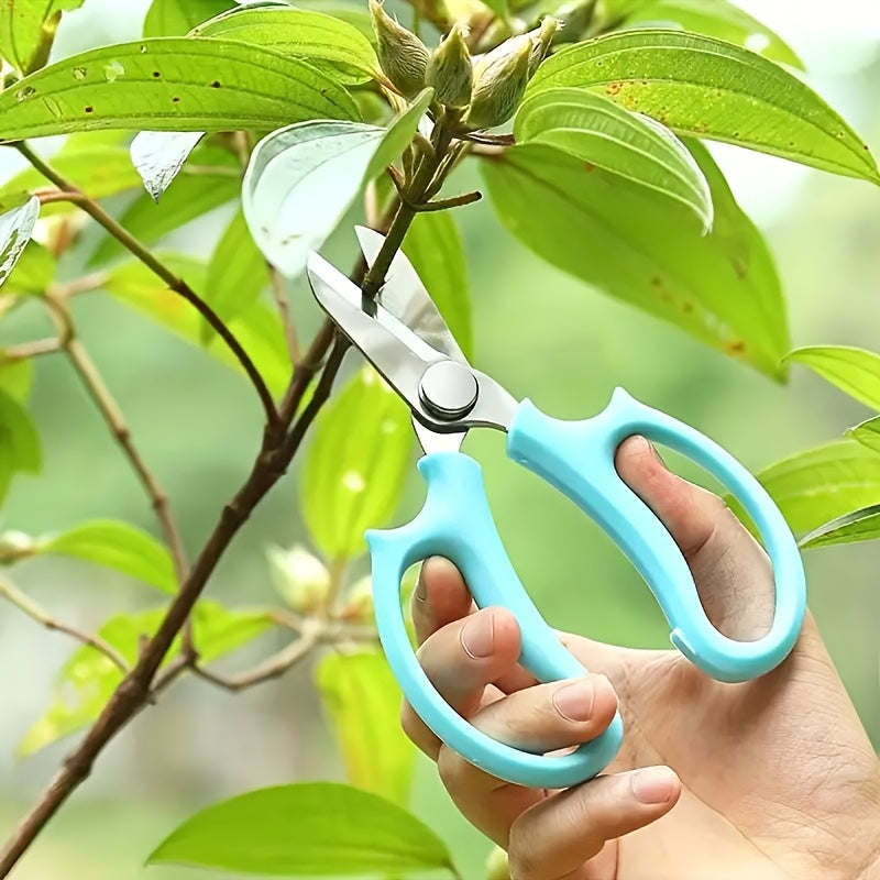 5 unidades de tijeras de poda profesional, mangos con agarre cómodo, estilo clásico, cuchillas de acero inoxidable, tijeras de jardinería manual para arreglos florales y mantenimiento de jardín, 16,99 cm