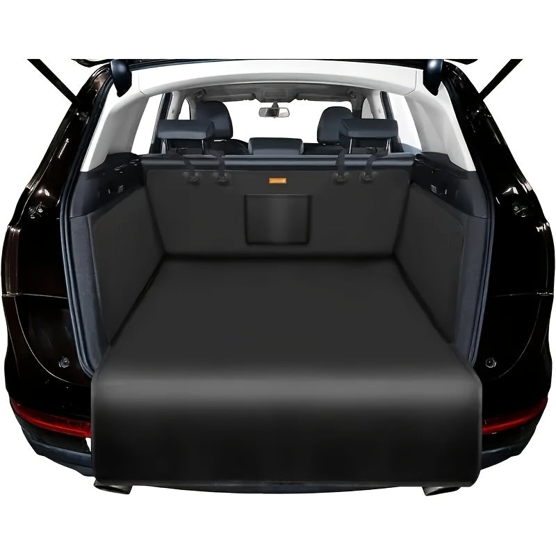 Funda protectora para perros en auto, antideslizante, resistente a rasgaduras y arañazos, lavable, de tela negra, para camionetas pequeñas y SUV
