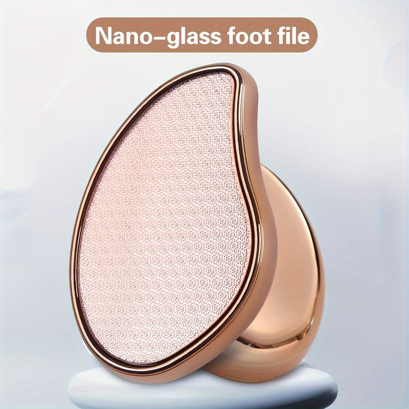 Removedor De Callos Exfoliante Para Pies, Herramienta De Pedicura Para Exfoliar Pies Con Nanocristal De Alta Estética, Lima De Talón Para Spa En Casa, Artículos Esenciales De Belleza