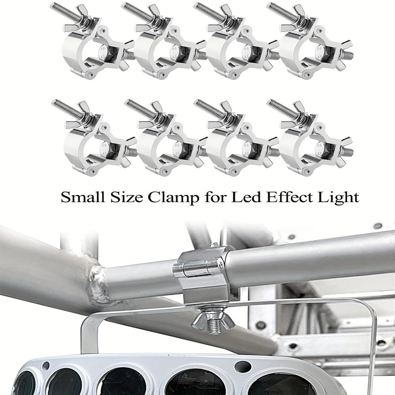 Gancho de sujeción para luces de escenario de aleación de aluminio, hebilla universal cruzada para andamios y accesorio conector para tubos redondos, compatible con focos LED PAR móviles de haz y spot